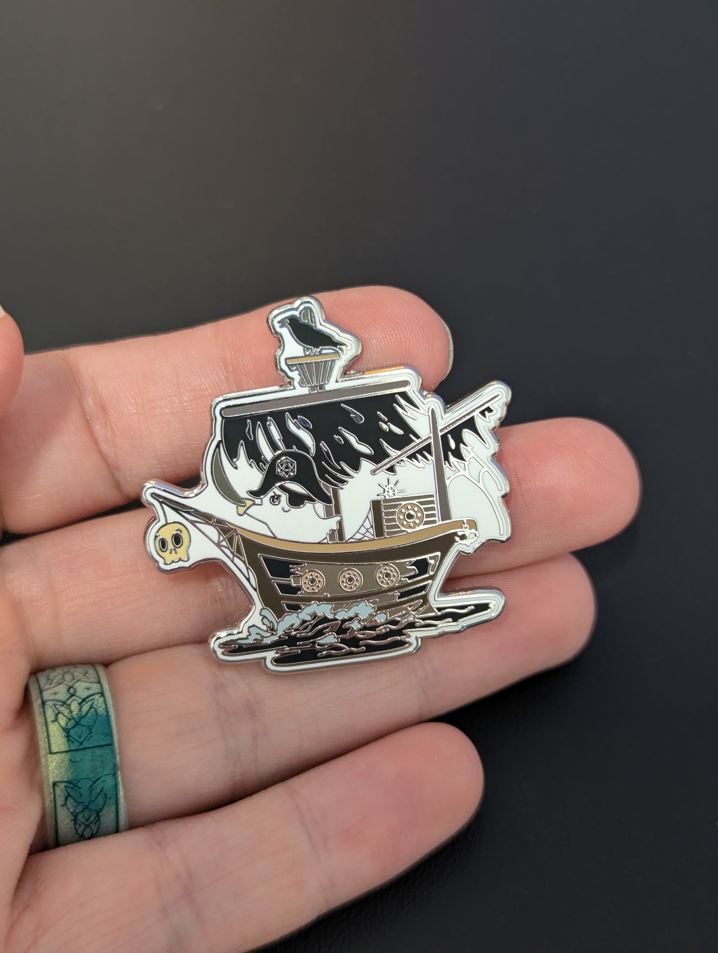 Ghost Ship Enamel Pin