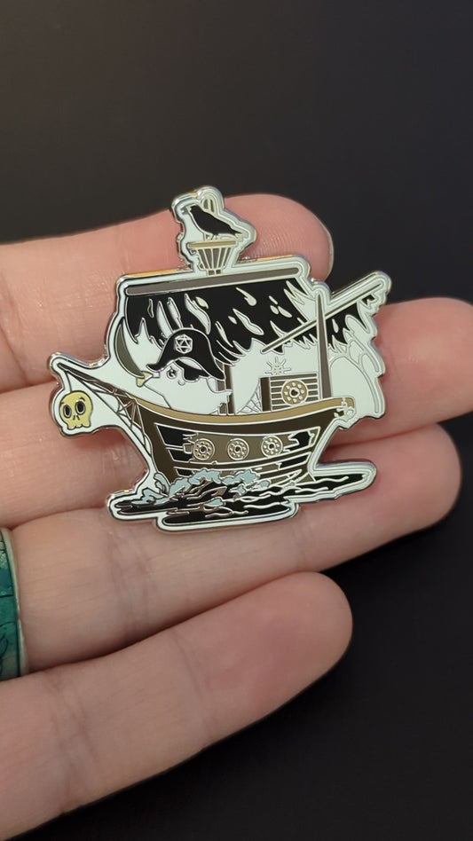 Ghost Ship Enamel Pin